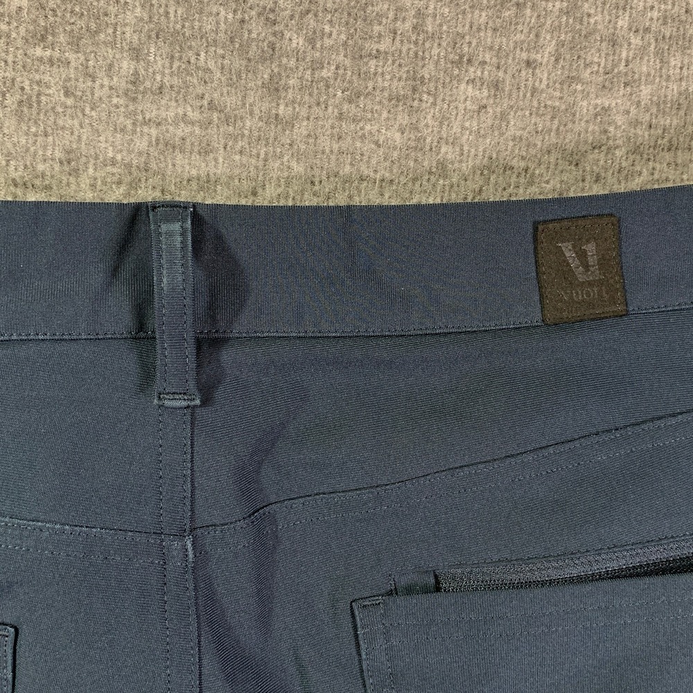 Vuori Meta Pants Men 33x32 Blue Performance Stretch Athleisure Chino - Picture 11 of 12